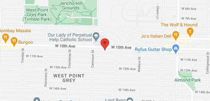 map of 4044 W 10TH AVENUE